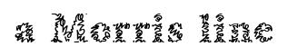 a Morris line original font preview