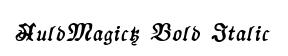 AuldMagick Bold Italic