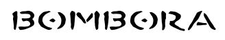 BOMBORA original font preview