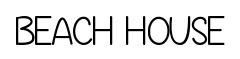 Beach House original font preview