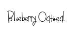 Blueberry Oatmeal original font preview