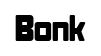 Bonk original font preview