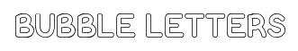 Bubble Letters original font preview