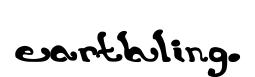 earthling. original font preview