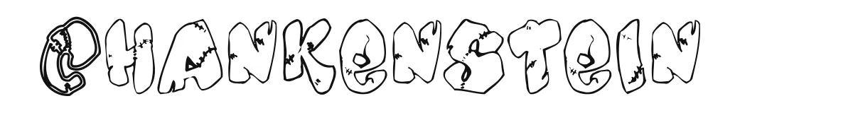 Chankenstein font preview
