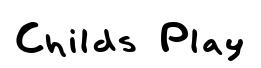 Childs Play original font preview