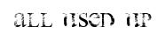 all used up original font preview