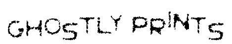 Ghostly Prints original font preview