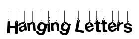 Hanging Letters original font preview