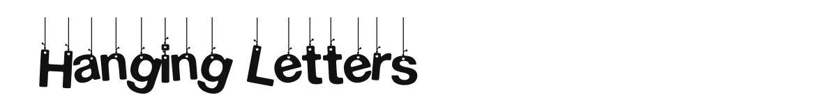 Hanging Letters font preview