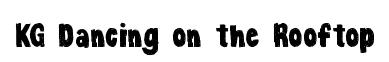 KG Dancing on the Rooftop original font preview