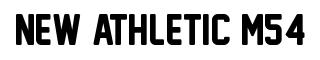 New Athletic M54 original font preview