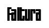 Faltura original font preview