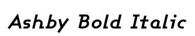 Ashby Bold Italic