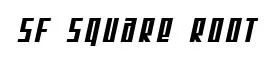 SF Square Root Bold Oblique preview