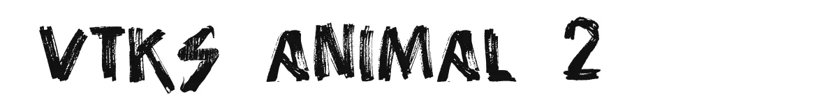 vtks animal 2 font preview
