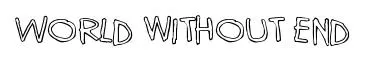 World without end original font preview