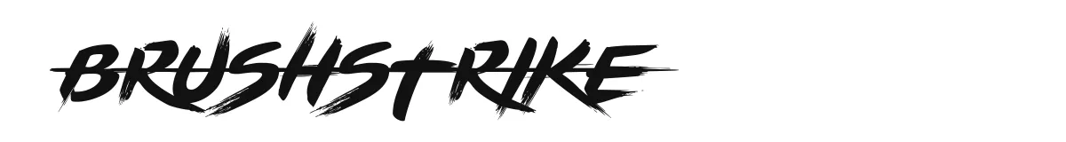 BRUSHSTRIKE font preview