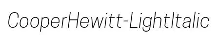 CooperHewitt-LightItalic