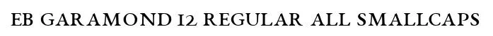 EB Garamond 12 Regular All SmallCaps