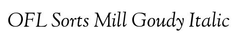 OFL Sorts Mill Goudy Italic