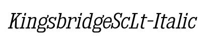 KingsbridgeScLt-Italic
