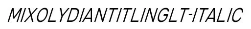 MixolydianTitlingLt-Italic