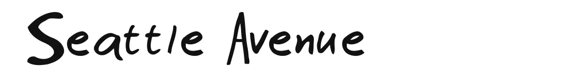 Seattle Avenue font preview