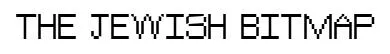 The Jewish Bitmap original font preview