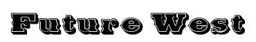 Future West original font preview