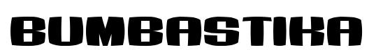 Bumbastika original font preview