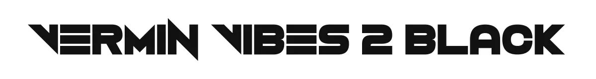 Vermin Vibes 2 Black font preview