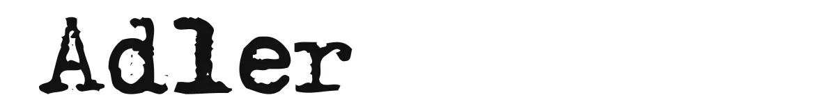 Adler original font preview