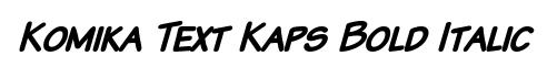 Komika Text Kaps Bold Italic