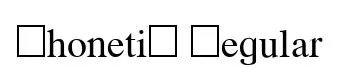 Phonetic Regular original font preview