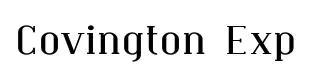 Covington Exp original font preview