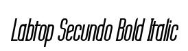 Labtop Secundo Bold Italic