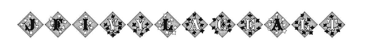 JFIvyLaceAlt original font preview