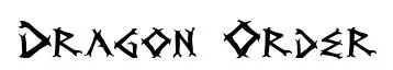 Dragon Order original font preview