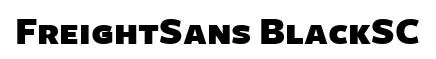 FreightSans BlackSC