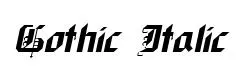 Gothic Italic