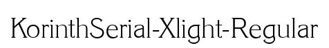 KorinthSerial-Xlight-Regular