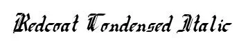 Redcoat Condensed Italic