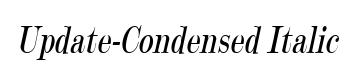 Update-Condensed Italic