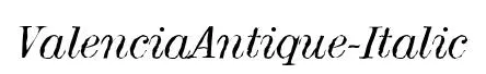 ValenciaAntique-Italic