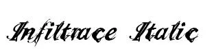 Infiltrace  Italic original font preview