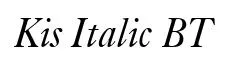 Kis Italic BT