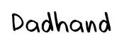 Dadhand original font preview