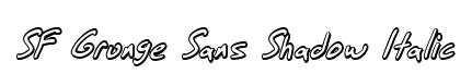 SF Grunge Sans Shadow Italic