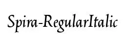 Spira-RegularItalic